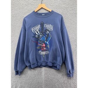 Orange County Choppers Sweatshirt Mens Large Blue